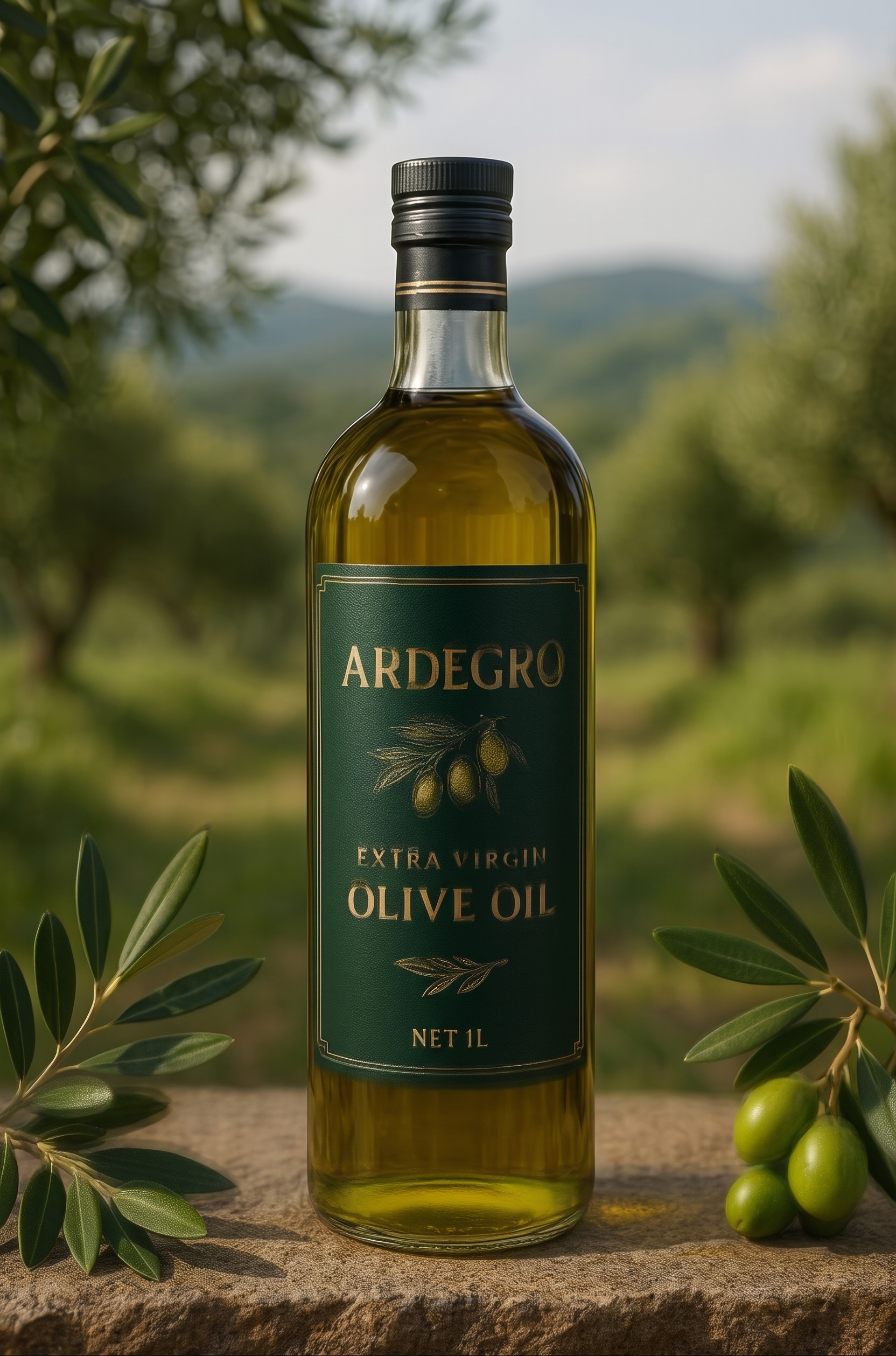ARDEGRO Extra Virgin Olive Oil 1L in the grove