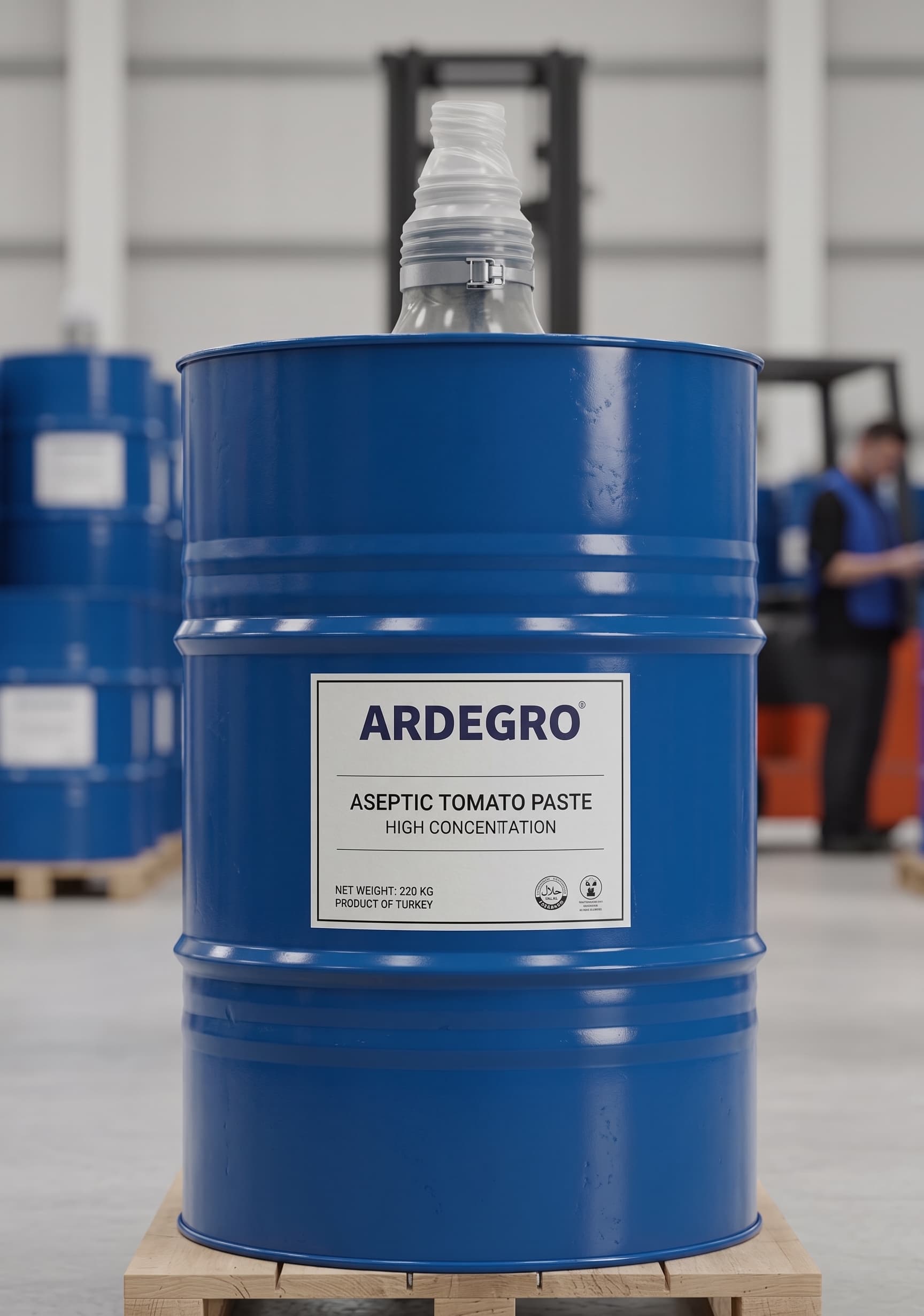 ARDEGRO Aseptic Tomato Paste drum
